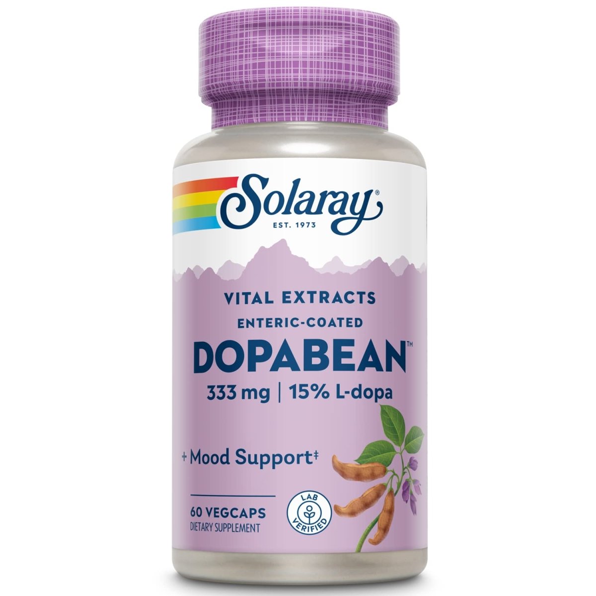 SOLARAY Dopabean, 333 mg | 60 Count
