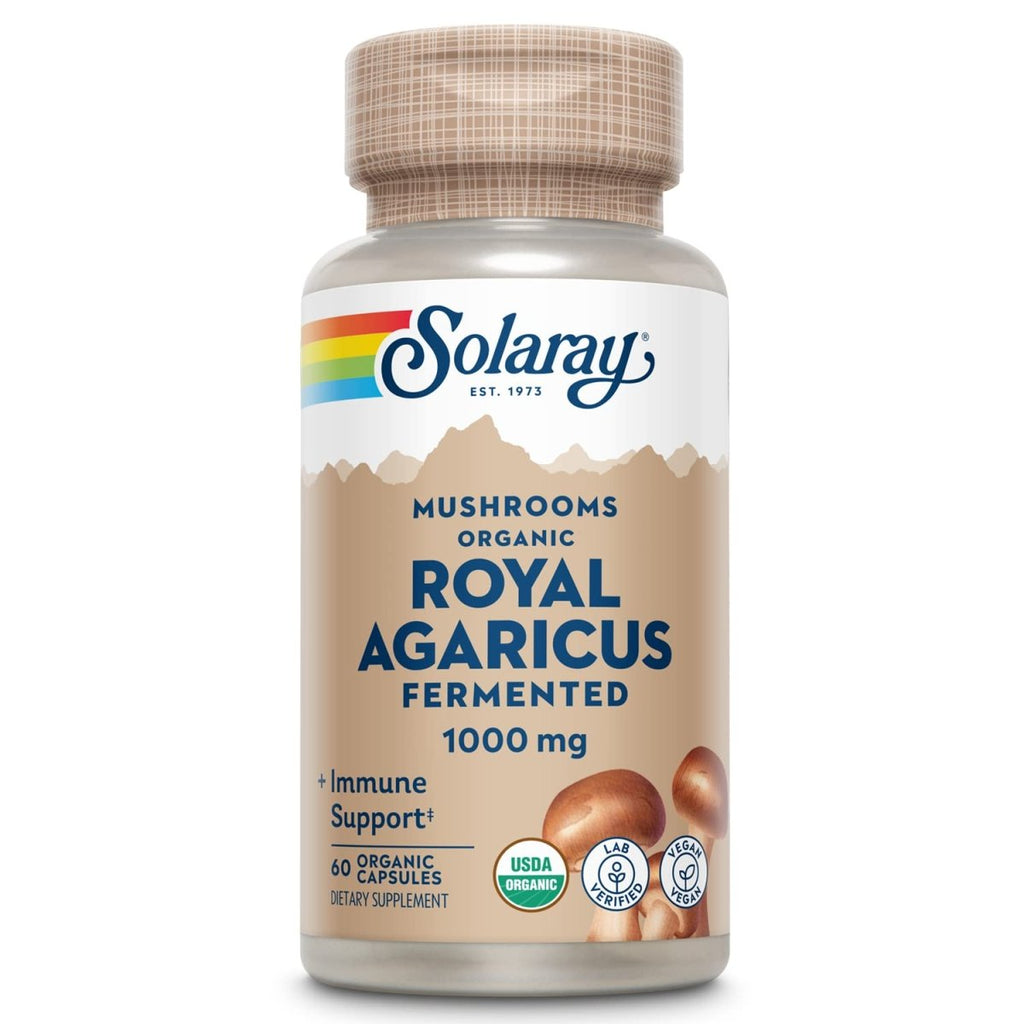 SOLARAY Fermented Royal Agaricus Mushroom 500 mg | 60 VegCaps