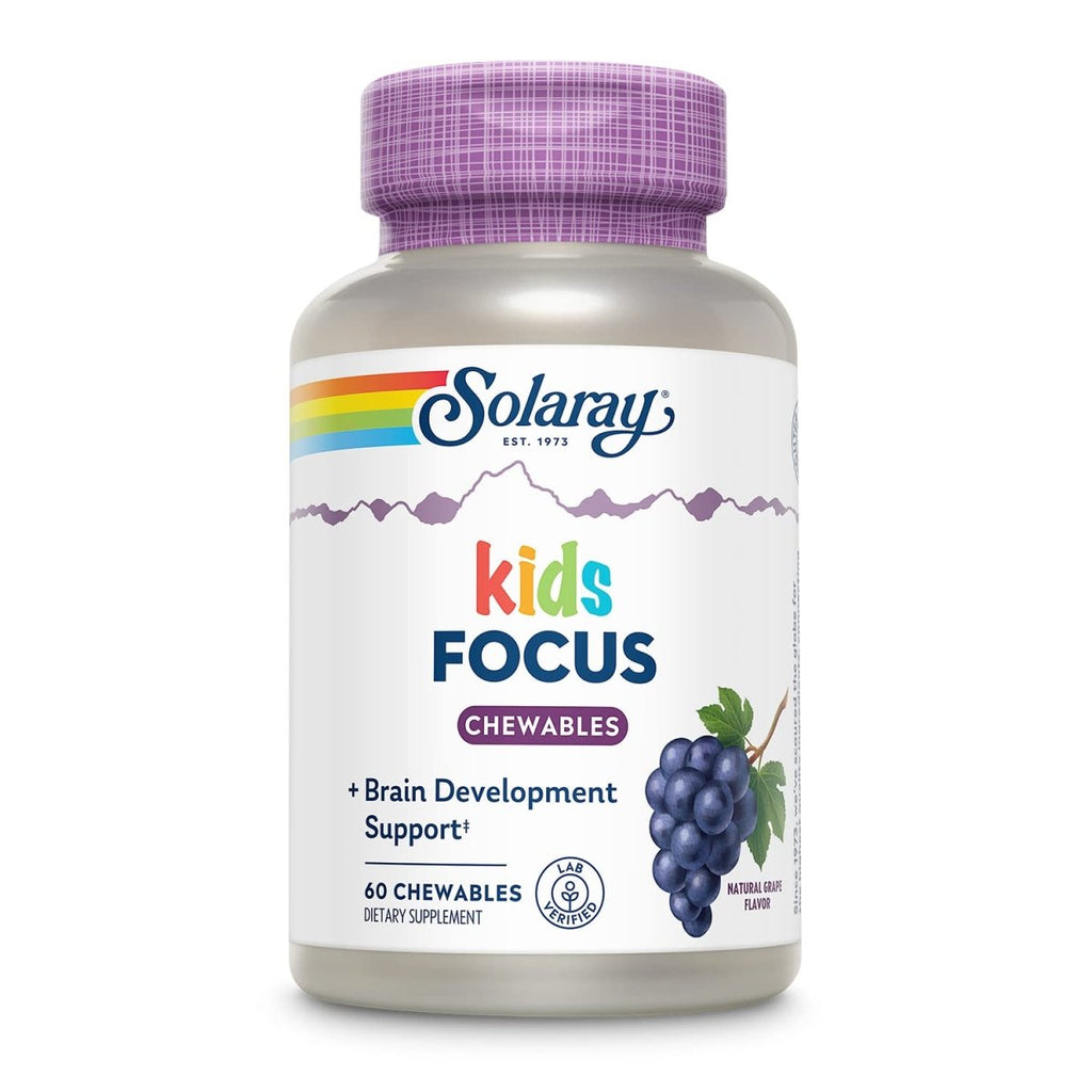 SOLARAY Focus for Children Supplements - 60 Count