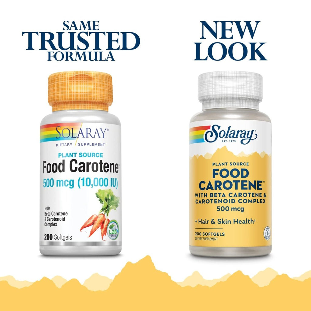 SOLARAY Food Carotene, Vitamin A 10000 IU |(200 CT)  04111