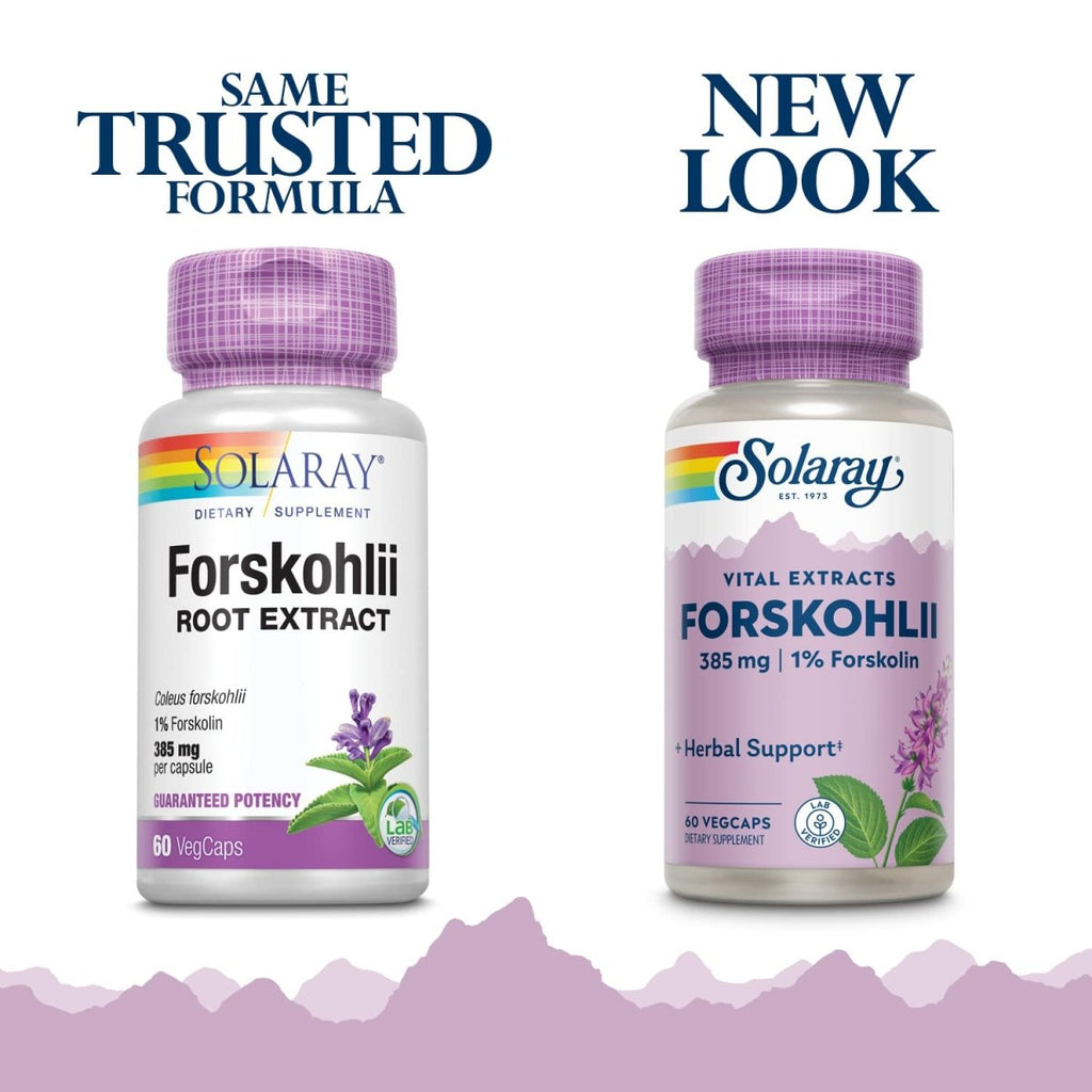 SOLARAY - Forskohlii, 385 mg | 60 Capsules