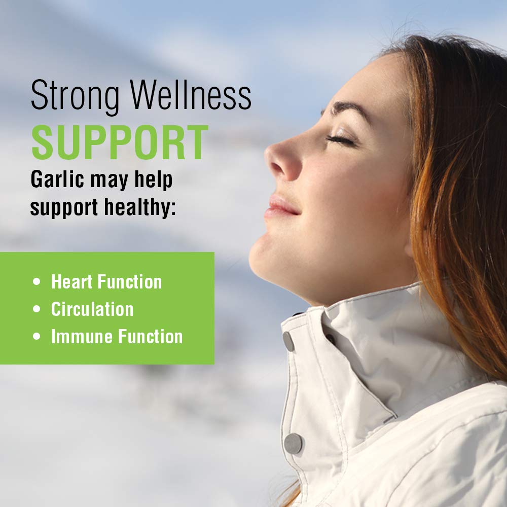 SOLARAY Garlic Bulb 500 mg | Healthy Immune, Circulatory & Cardiovascular Systems Support | Vegan, Non-GMO | 100 VegCaps