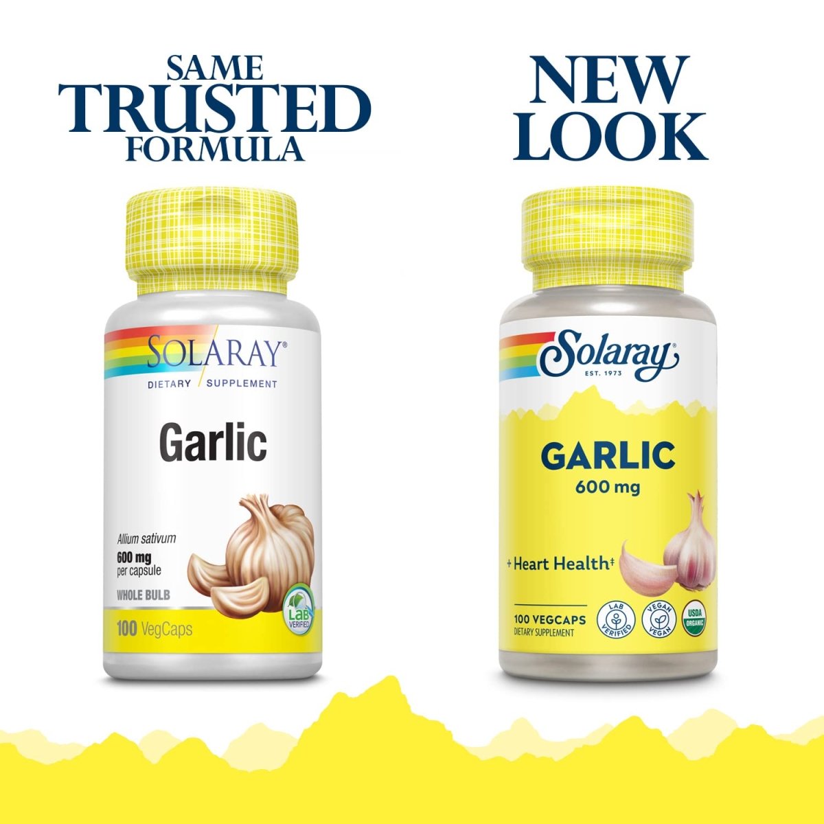 Solaray Garlic Bulb 600mg - 100 VegCaps