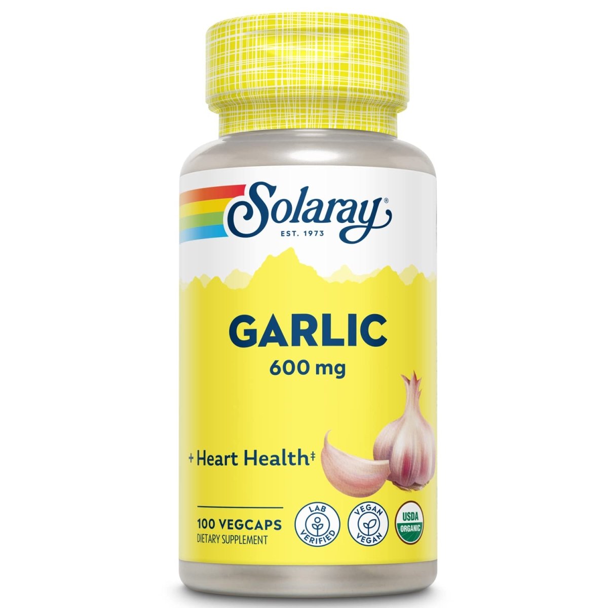 Solaray Garlic Bulb 600mg - 100 VegCaps