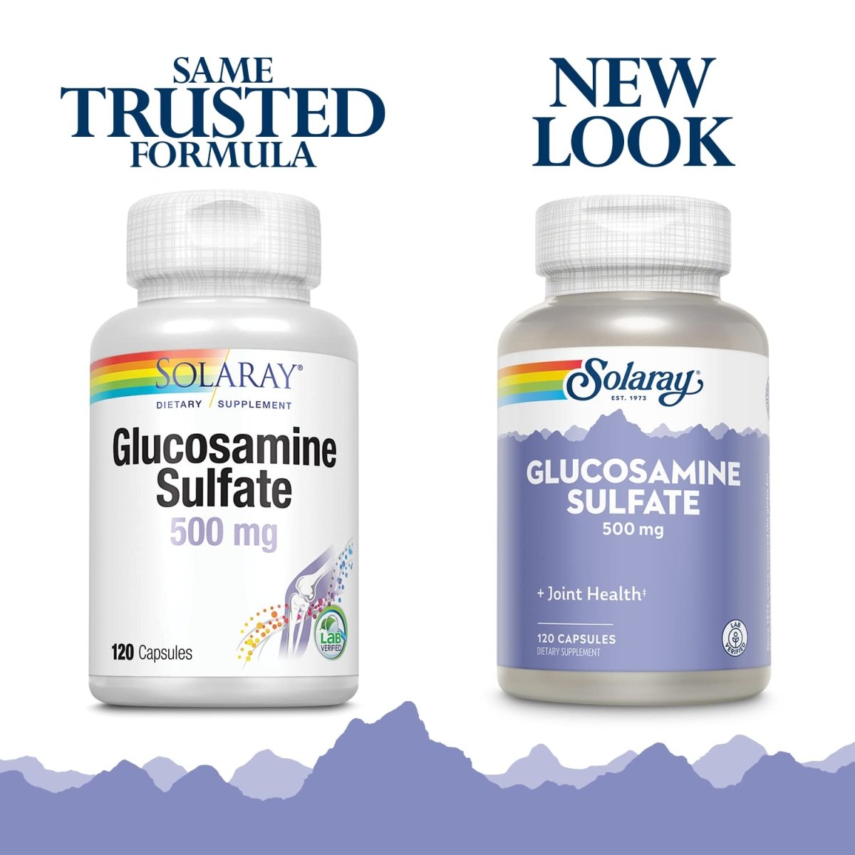 SOLARAY Glucosamine Sulfate 500 mg | Healthy Joint Flexibility & Resiliency Support (60 Serv, 120 CT)