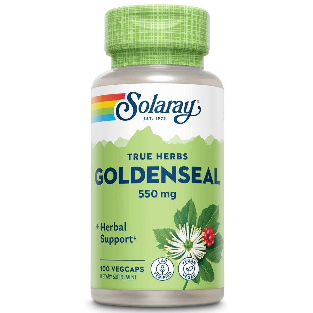 SOLARAY Goldenseal Root - Digestion, Immune & Respiratory Support - 100 VegCaps