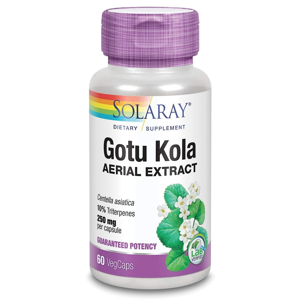 Solaray Gotu Kola Aerial Extract 250mg - 60 VegCaps