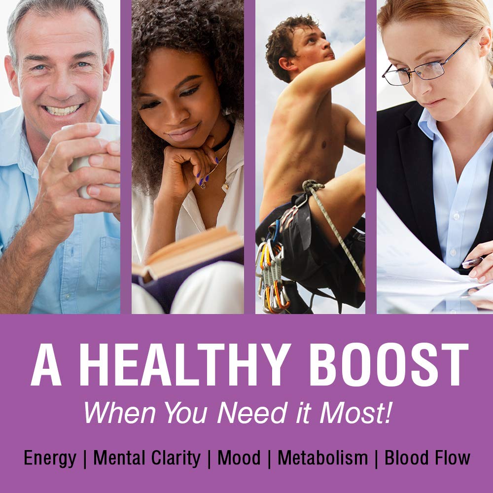 SOLARAY Guarana Seed Extract 300mg | 44 mg of Caffeine | Healthy Energy, Focus, Memory & Metabolism Support | 60 VegCaps