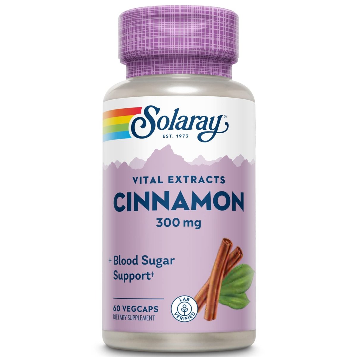 SOLARAY Guaranteed Potency Cinnamon Bark Extract, Veg Cap (Btl-Plastic) 300mg | 60ct