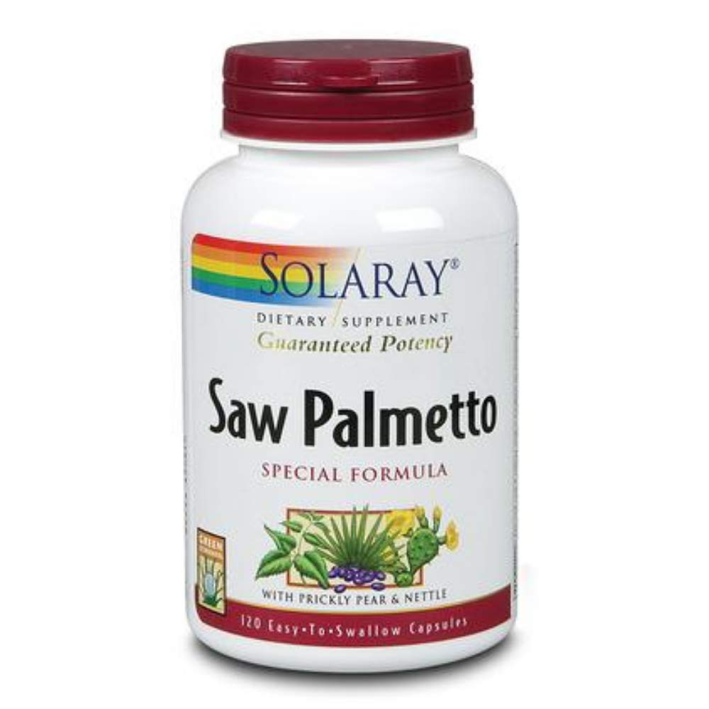 SOLARAY Guaranteed Potency Saw Palmetto Extract, Veg Cap (Btl-Plastic) 320mg | 120ct