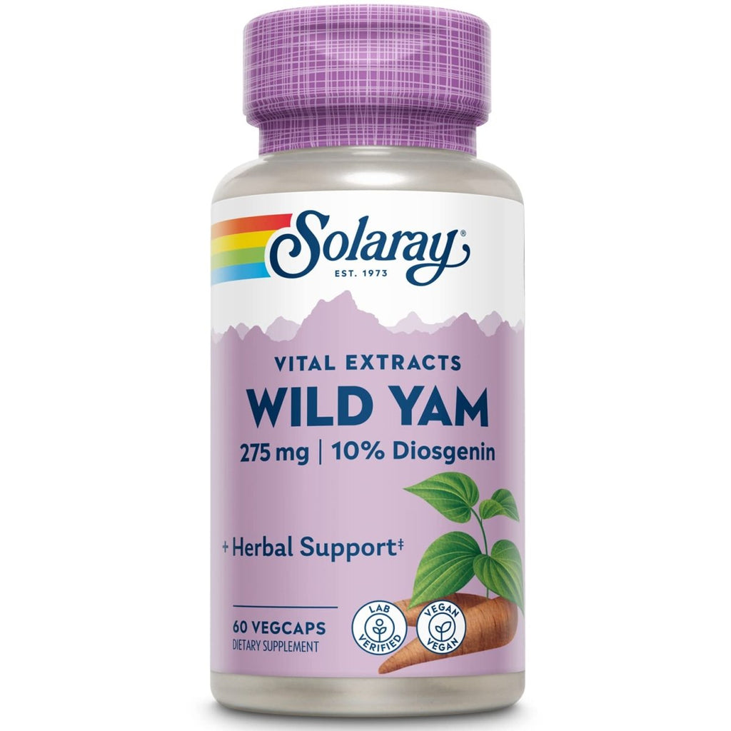 SOLARAY Guaranteed Potency Wild Yam Root Extract 275mg - 60 VegCaps