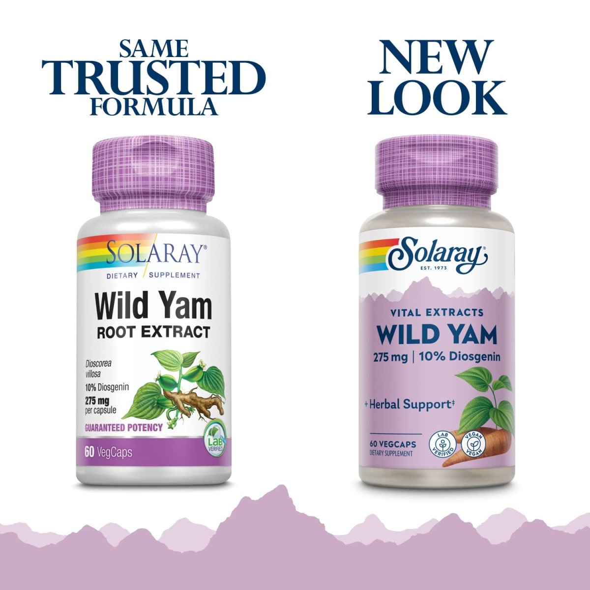 SOLARAY Guaranteed Potency Wild Yam Root Extract 275mg - 60 VegCaps