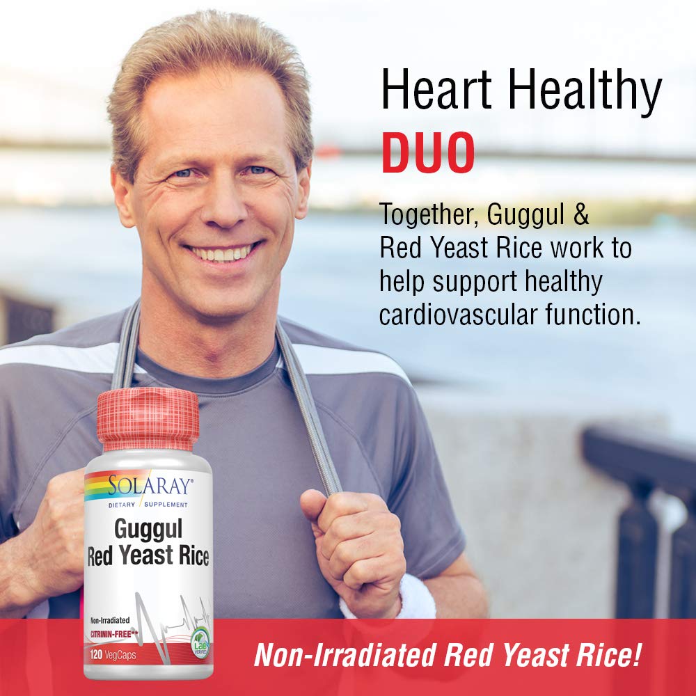 Solaray - Guggul & Red Yeast Rice, 120 capsules