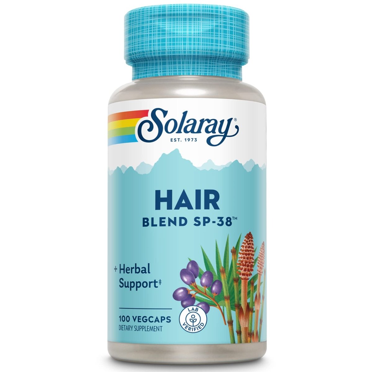 Solaray Hair Blend SP-38 - Herbal Blend for Healthy Hair - 100 VegCaps