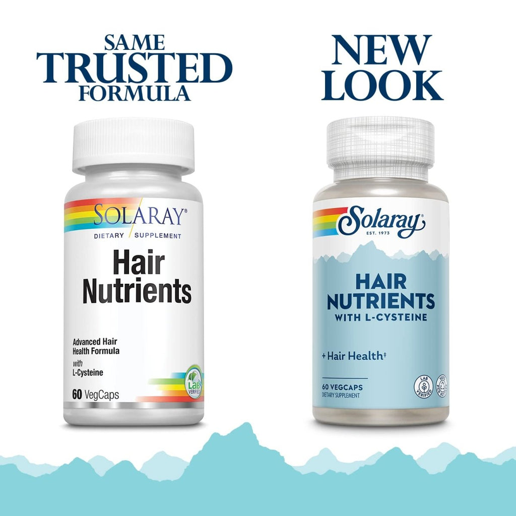 Solaray Hair Nutrients, Veg Cap (Btl-Plastic) | 60ct