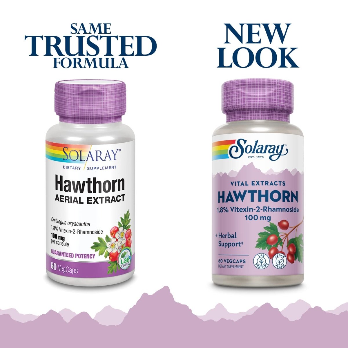 SOLARAY Hawthorn Extract 100mg - 60 CT | Heart Health Support  03660