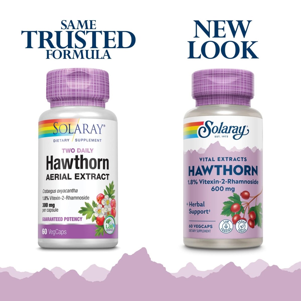 SOLARAY Hawthorn Two Daily Supplement 600mg | 60 CT
