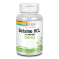 SOLARAY HCL with Pepsin - Digestive Support - 250 MG (180 Capsules)  04816