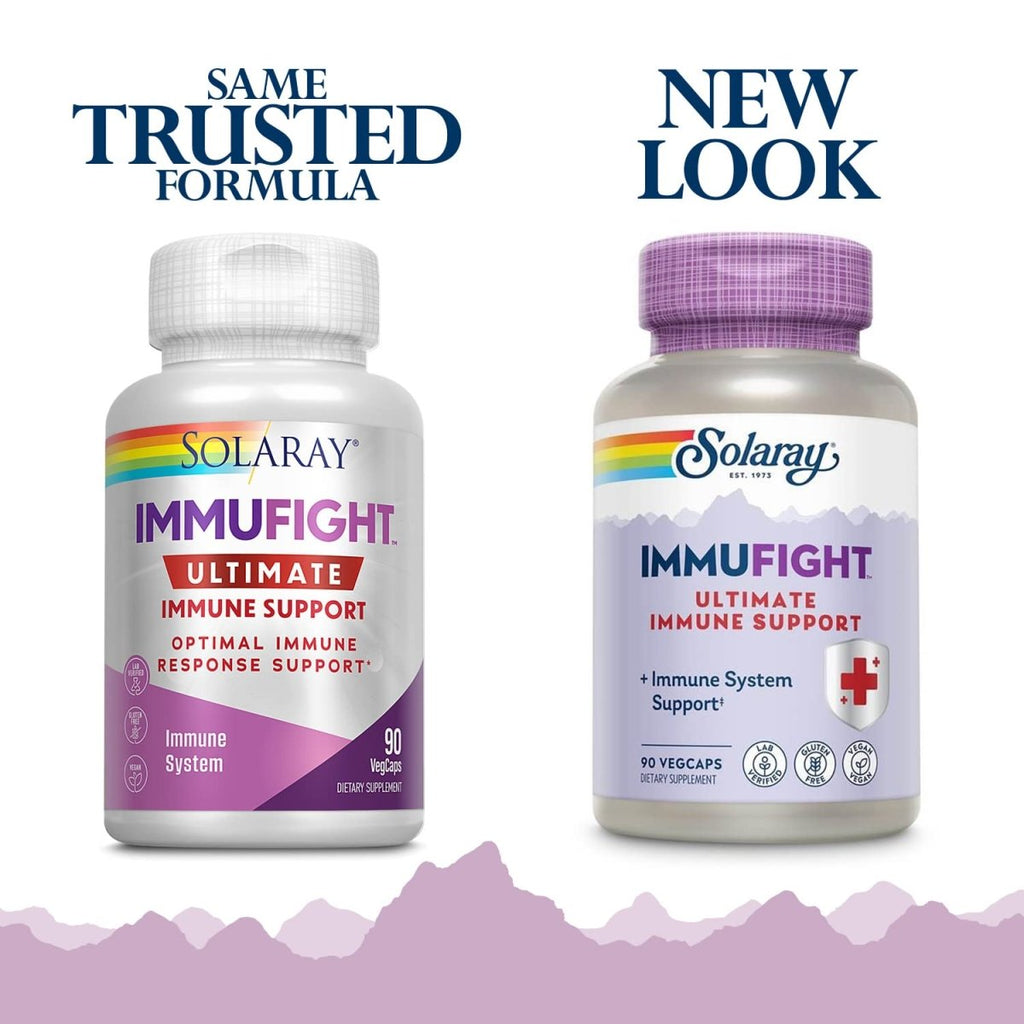 SOLARAY Immufight Ultimate Immune Support | Healthy Response Formula w/Vitamin C & D, Zinc, Herbs | 10 Serv, 90 VegCaps