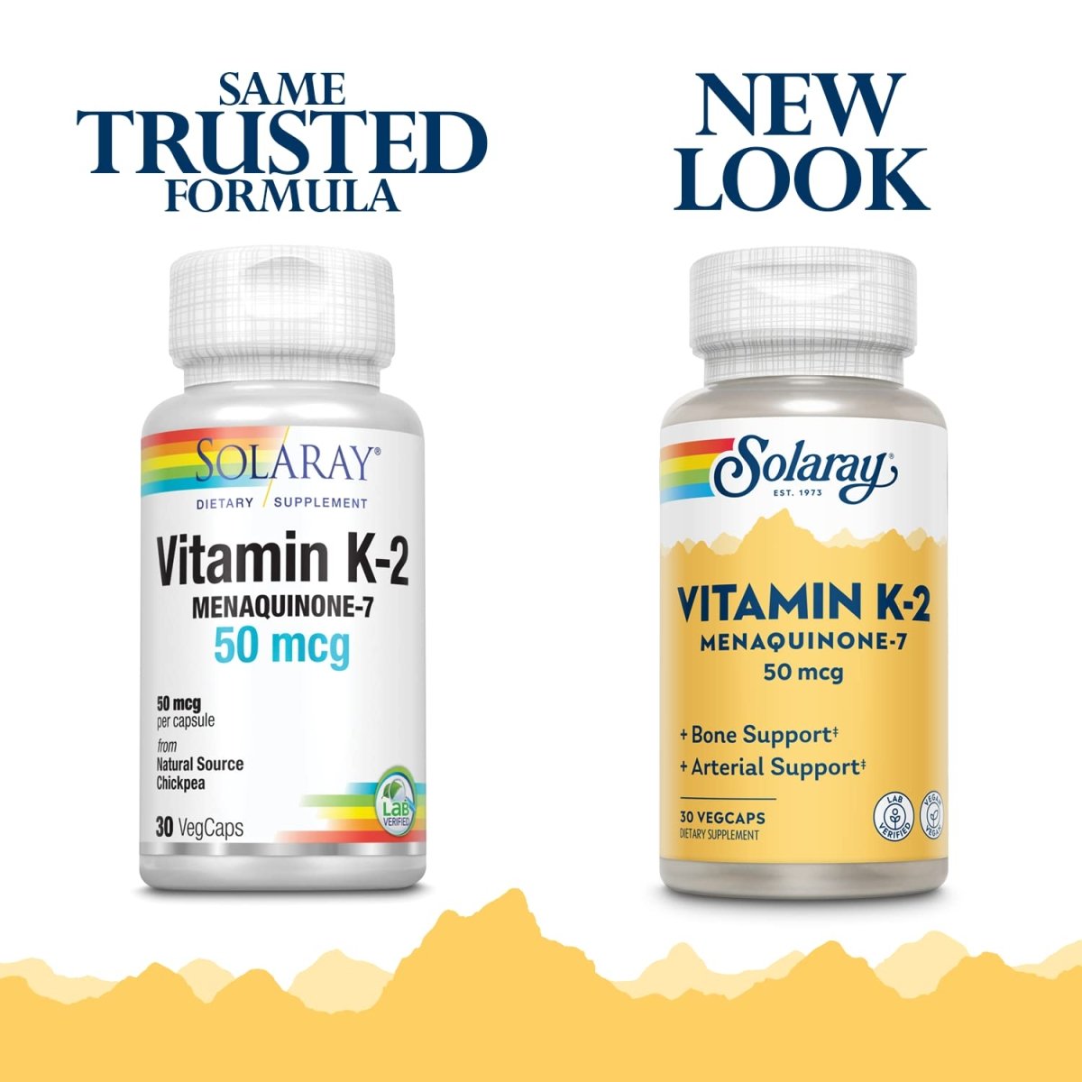Solaray K2 MK7 - Advanced Vitamin K2 Support - 50mcg, 30 Veg Capsules