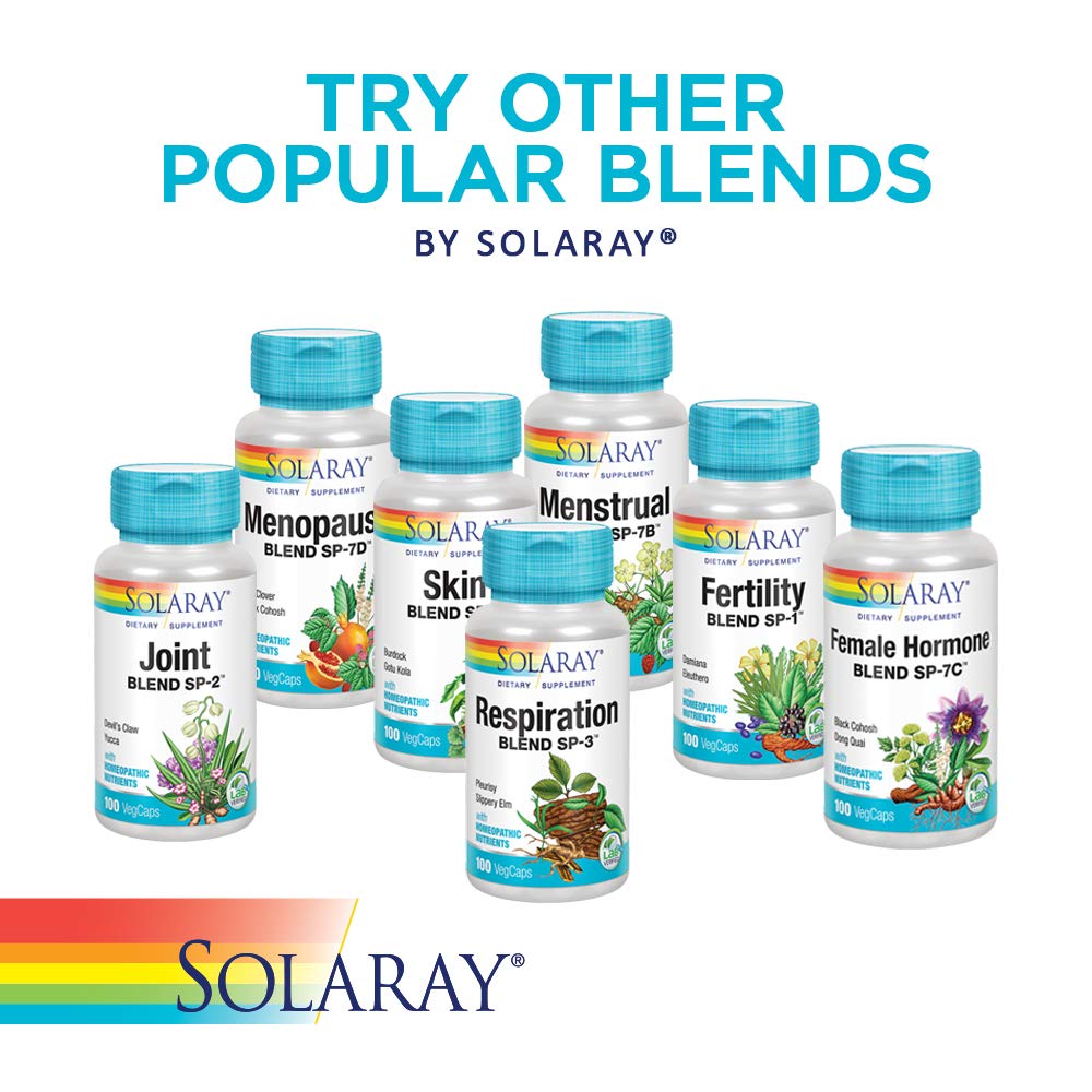 Solaray Kidney Blend SP-6 | Herbal Blend w/Cell Salt Nutrients to Help Support Healthy Kidney Function | Non-GMO, 00260