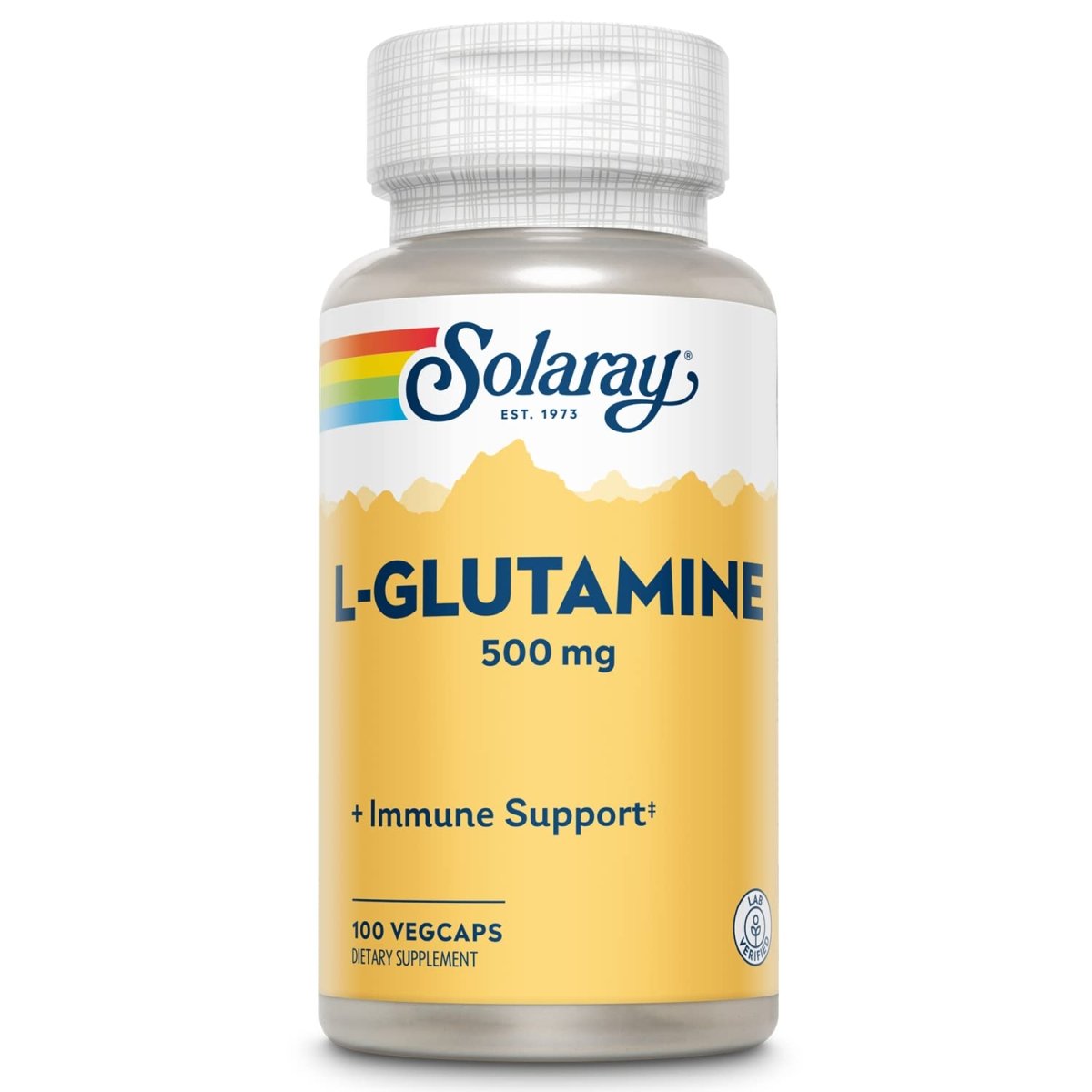 SOLARAY L-Glutamine 500mg - 100 VegCaps