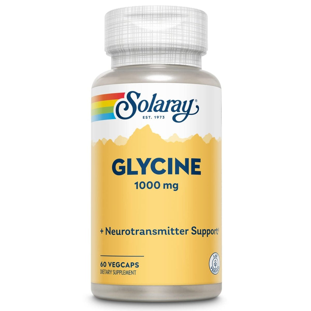 SOLARAY L-Glycine, Veg Cap (Btl-Plastic) | 60ct