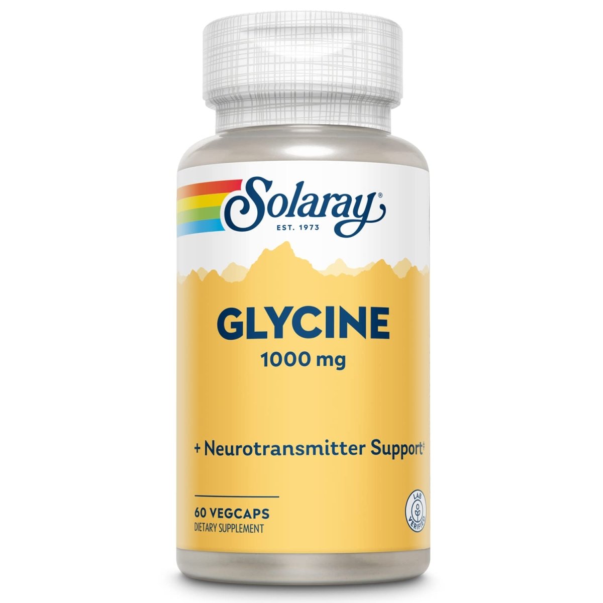 SOLARAY L-Glycine, Veg Cap (Btl-Plastic) | 60ct