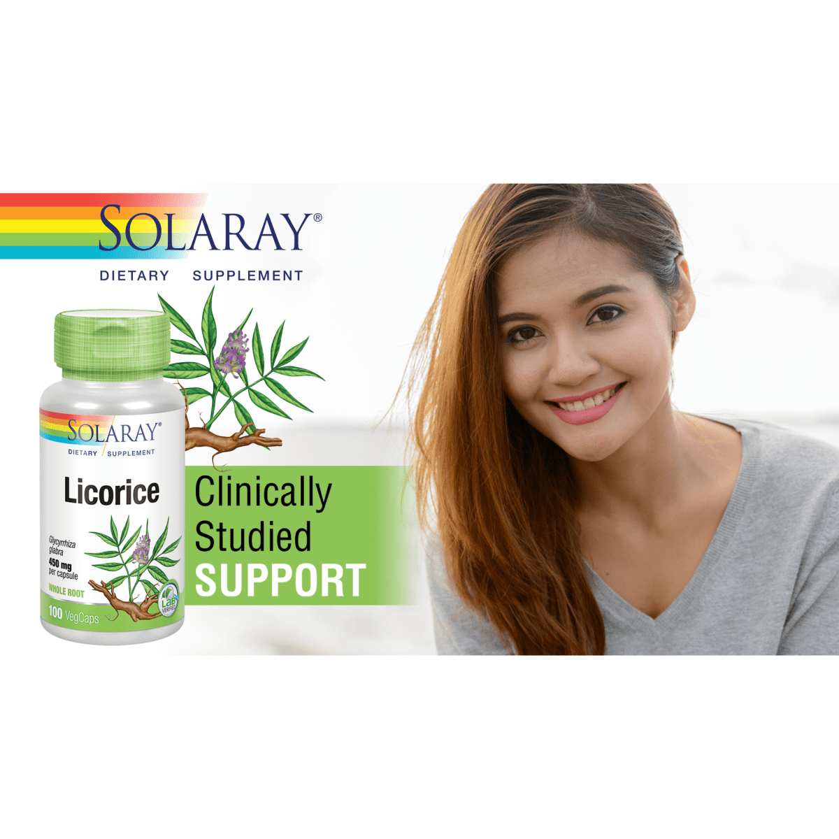 Solaray Licorice Root 100 Vcaps - 2 Pack