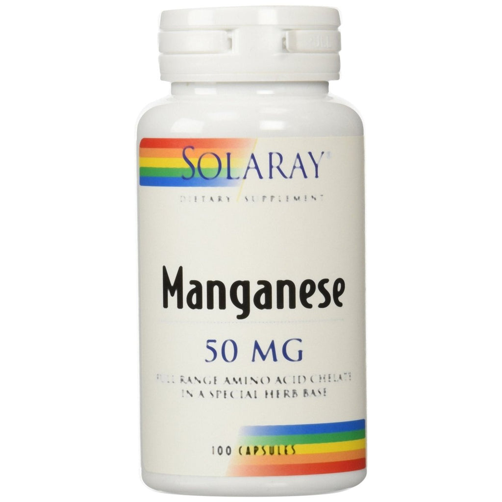 Solaray Manganese Supplement 50 mg- 100 Count