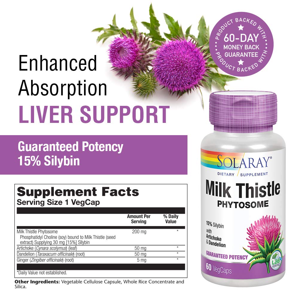 SOLARAY - Milk Thistle Phytosome, 60 Capsules