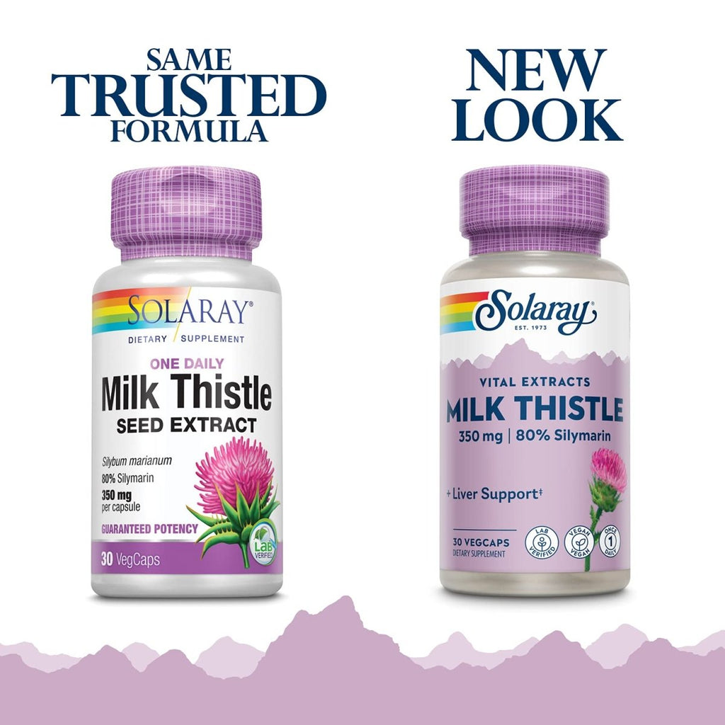 SOLARAY Milk Thistle Seed Extract 350 mg30 Servings, 30 VegCaps