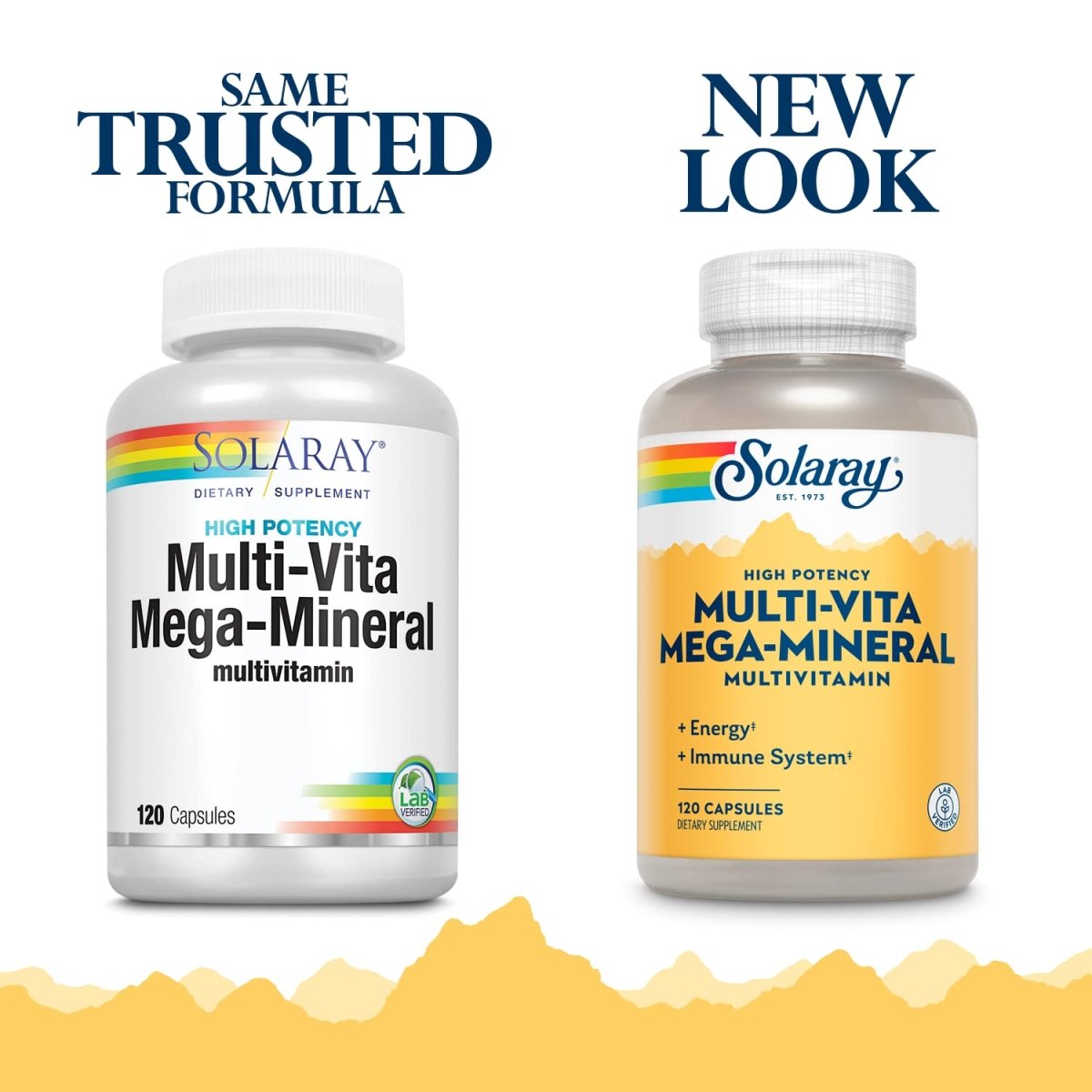SOLARAY Multi-Vita Mega-Mineral Multi-Vitamin Capsules | 120 Count