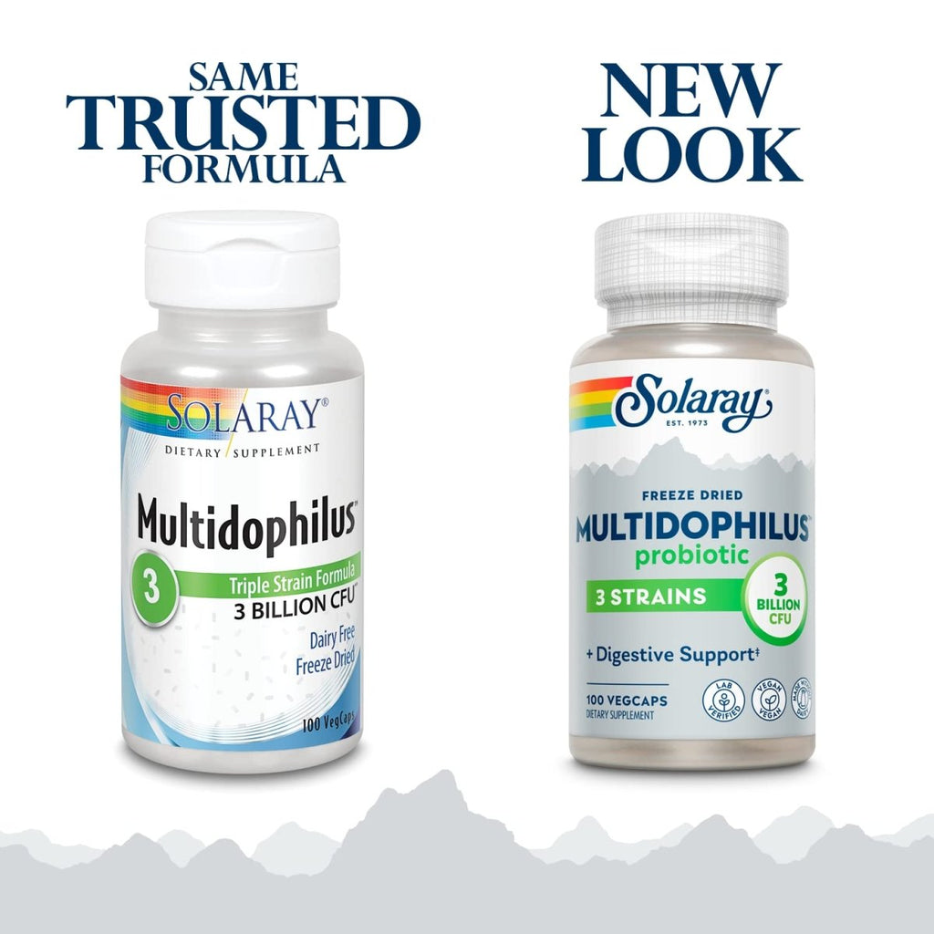 Solaray Multidophilus Supplement 3 Billion, 100 Count