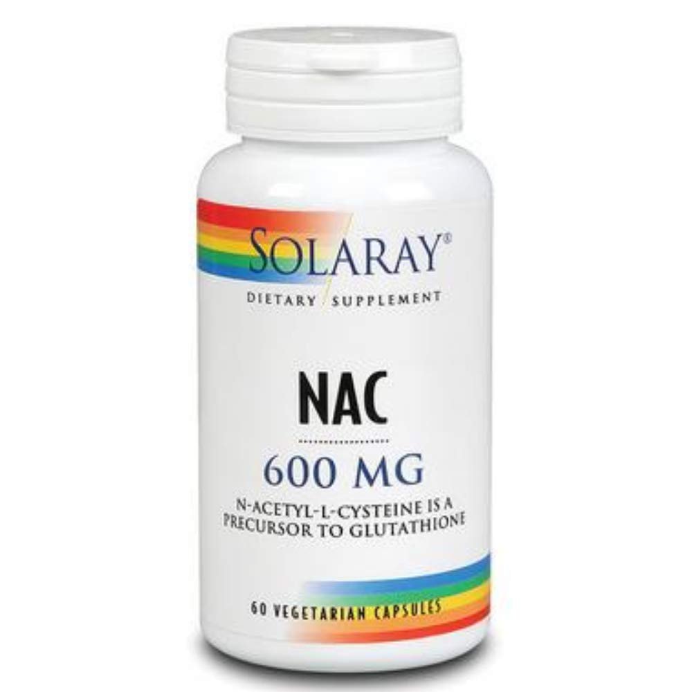 Solaray NAC N-Acetyl-L-Cysteine Supplement, 600 mg, 60 Count