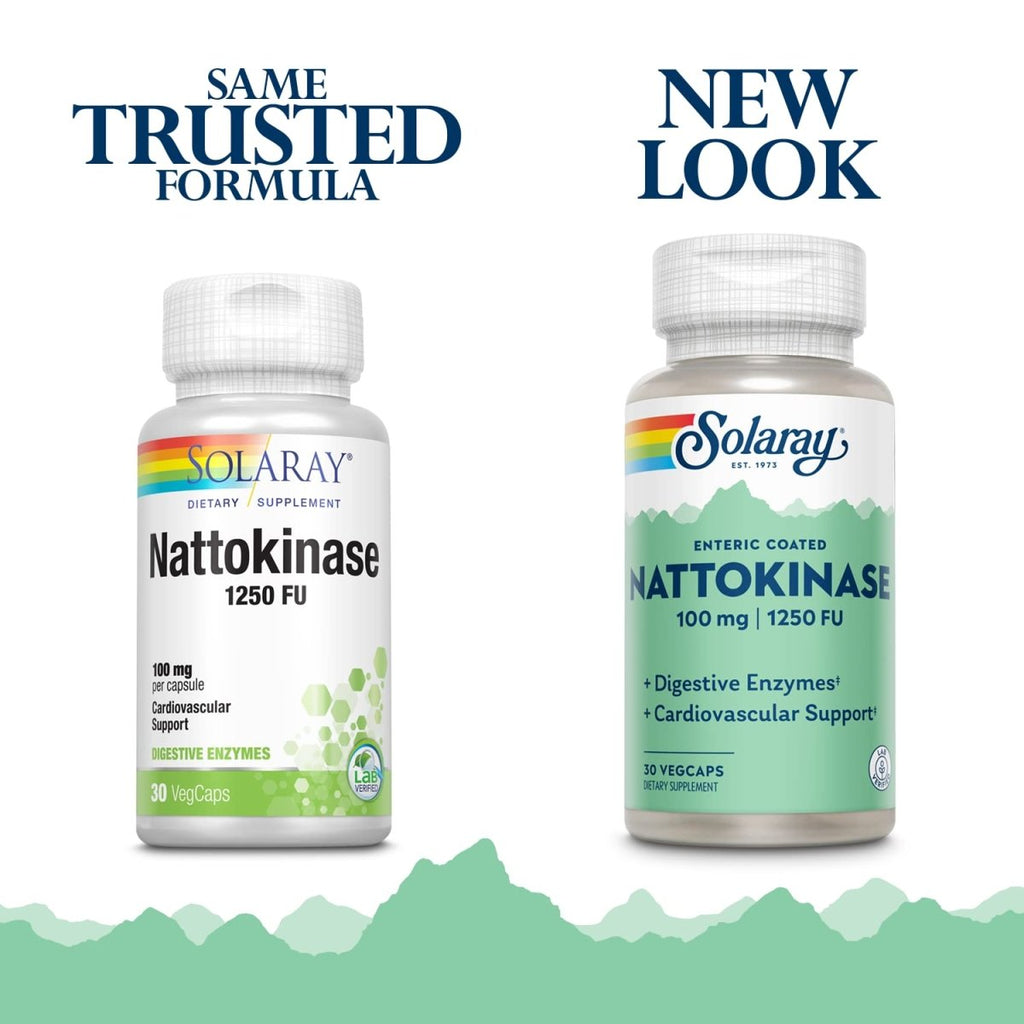 SOLARAY Nattokinase, Veg Cap (Btl-Plastic) 100mg | 30ct  10934