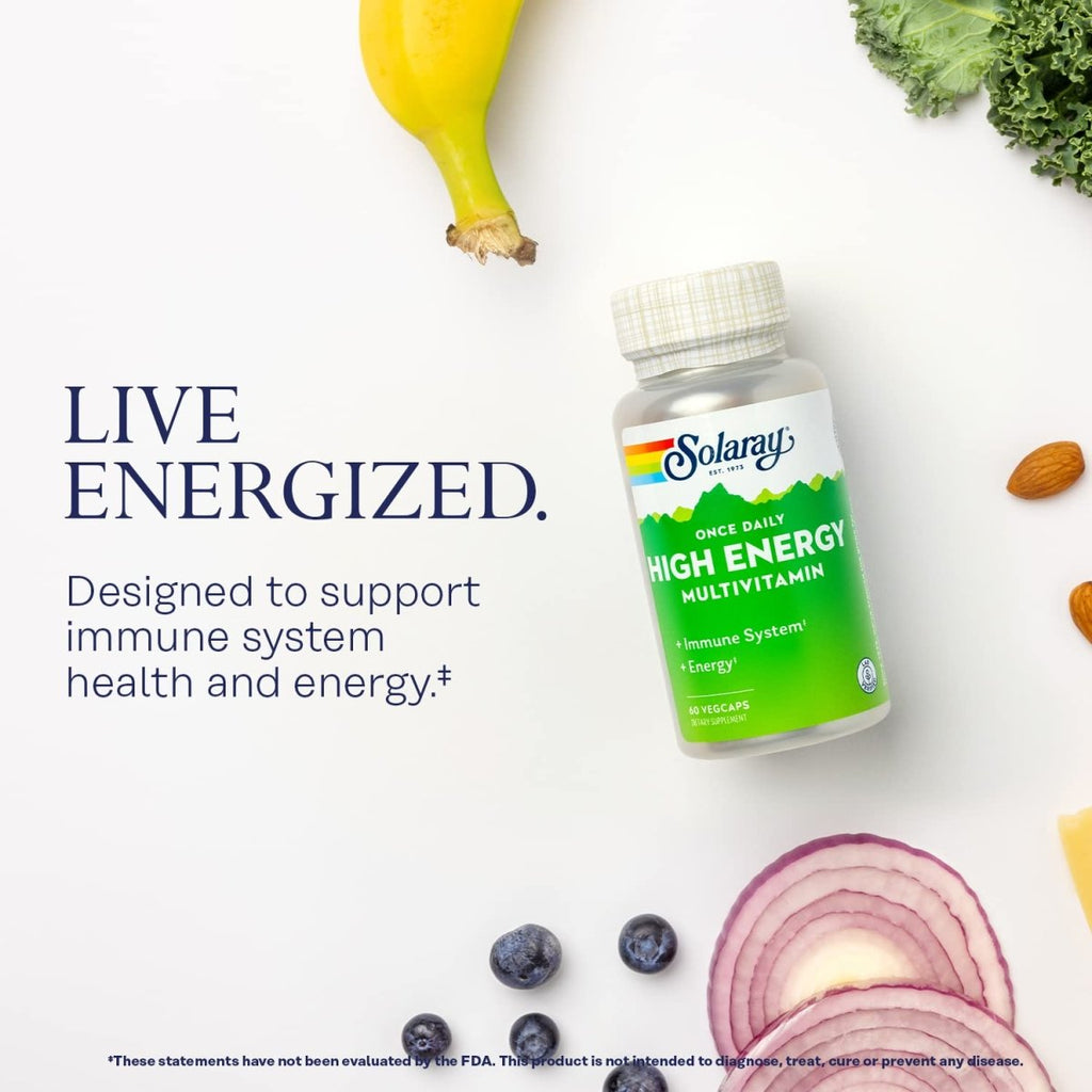 SOLARAY Once Daily High Energy Multivitamin 60 Vcaps
