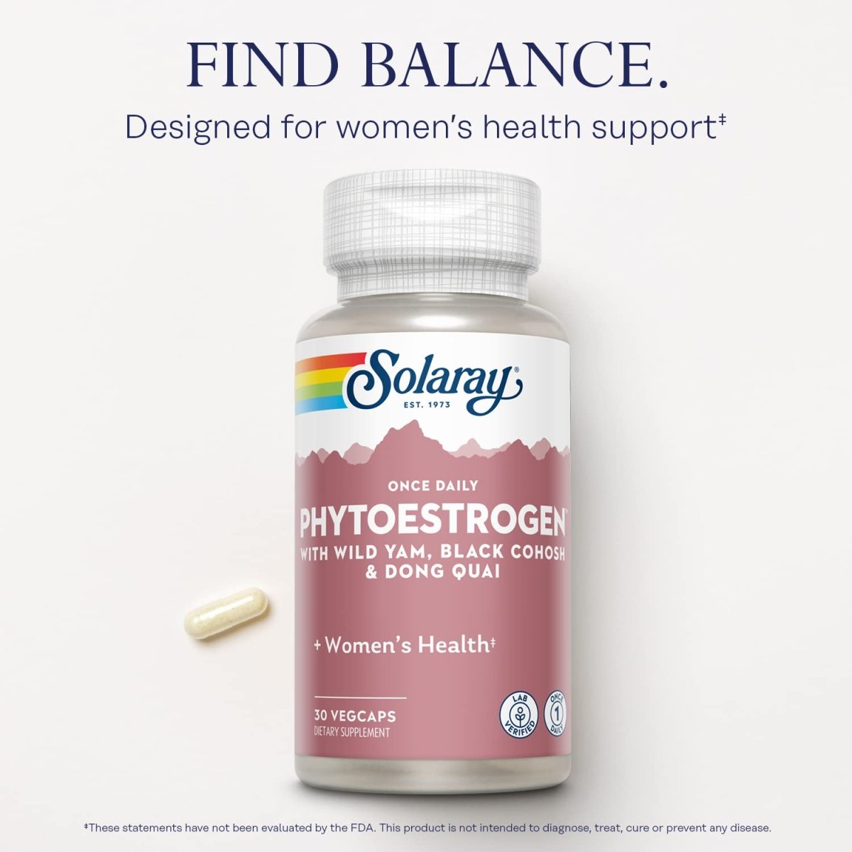 SOLARAY One Daily Phytoestrogen Supplement - 30 Count