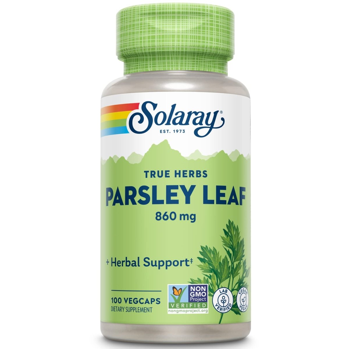 Solaray Parsley Capsules, 860 mg | 100 Count  01420