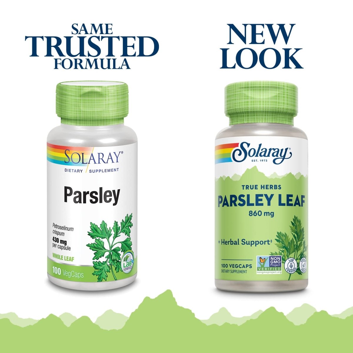 Solaray Parsley Capsules, 860 mg | 100 Count  01420
