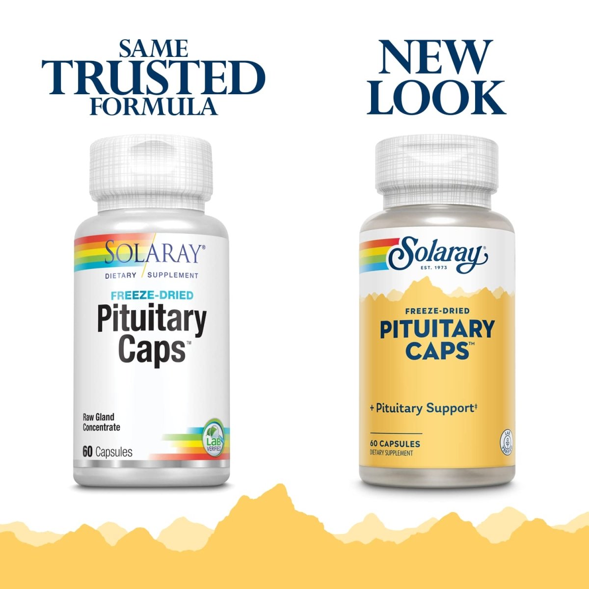 SOLARAY Pituitary Caps Freeze Dried 196mg - 60 Count