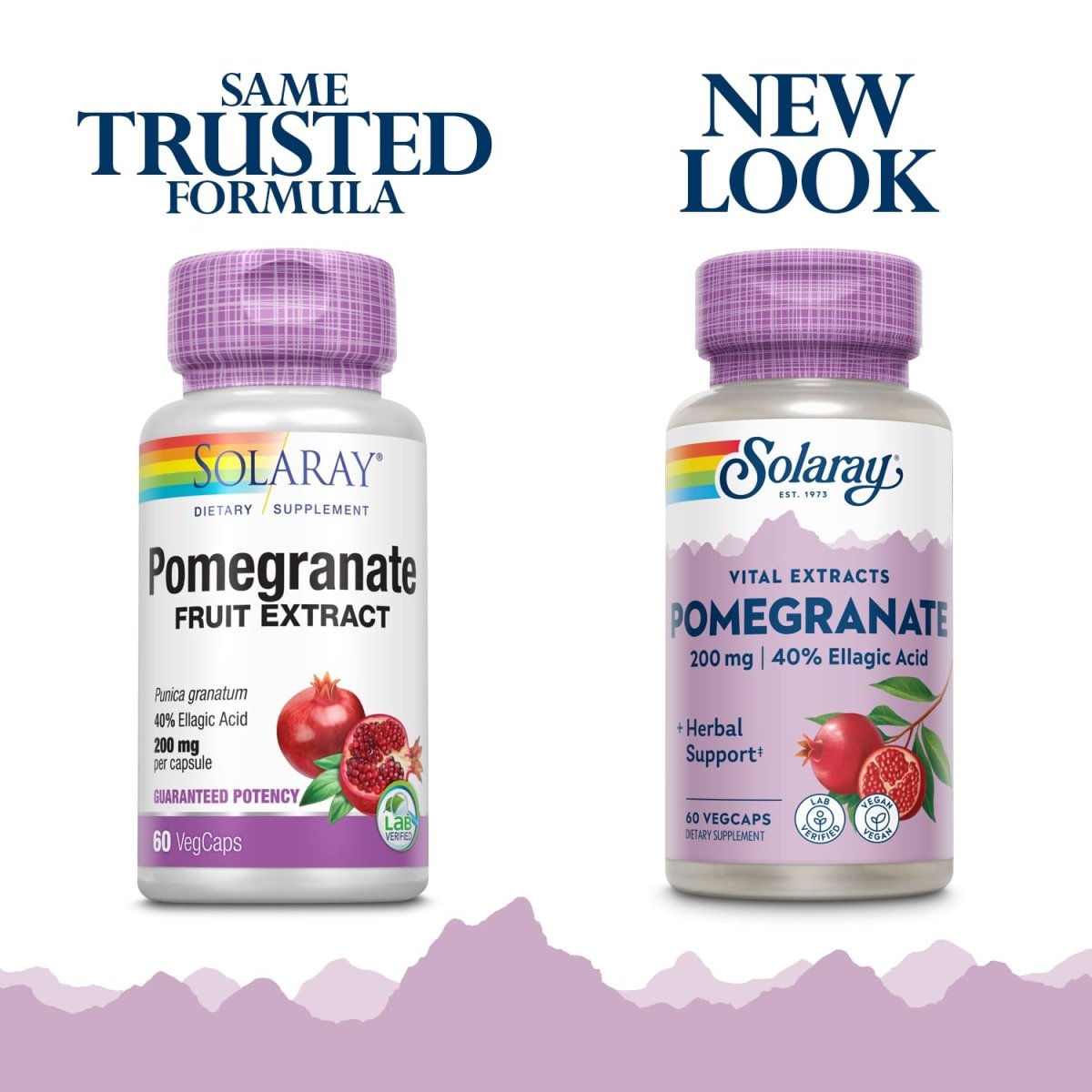 SOLARAY Pomegranate Extract, 200 mg | 60 Count  37590