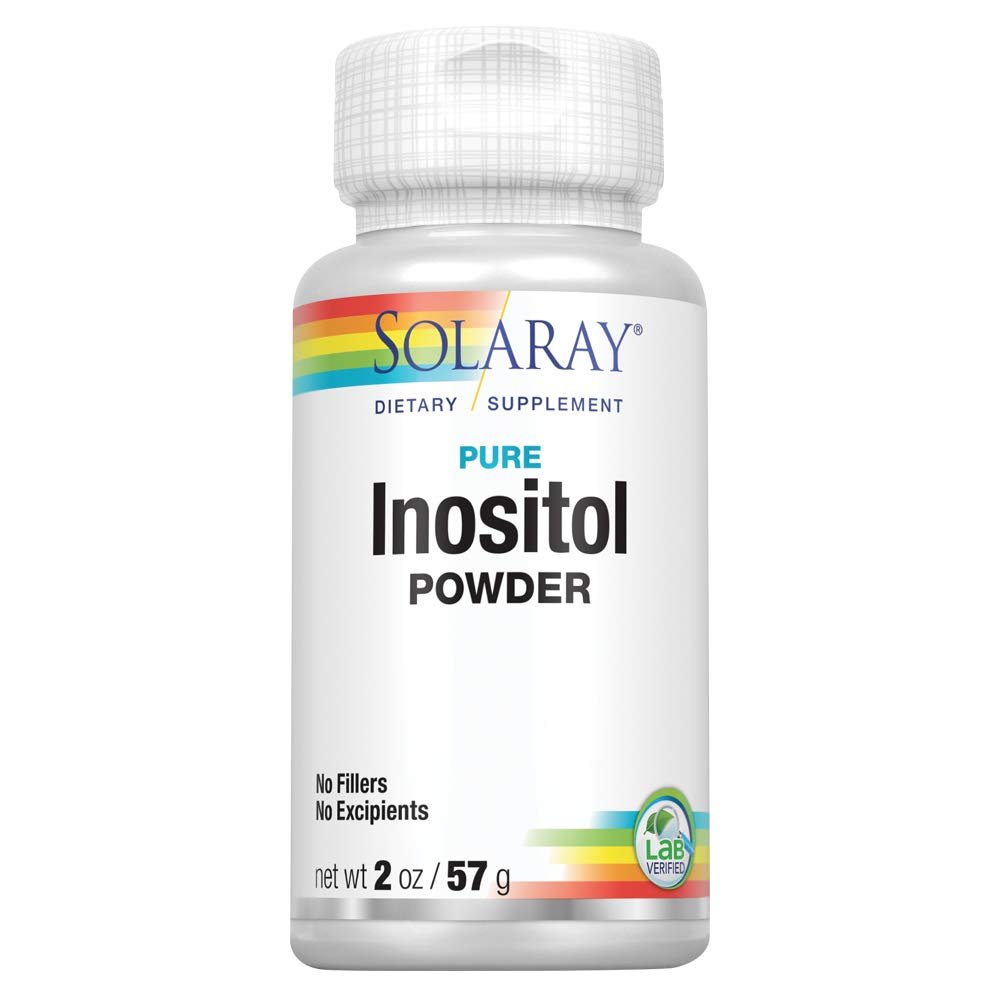 SOLARAY Pure Inositol Powder | May Help Support Healthy Brain, Cardiovascular, Nervous System Function and Mood | Non-GMO, Vegan (2oz, 81 Serv.)