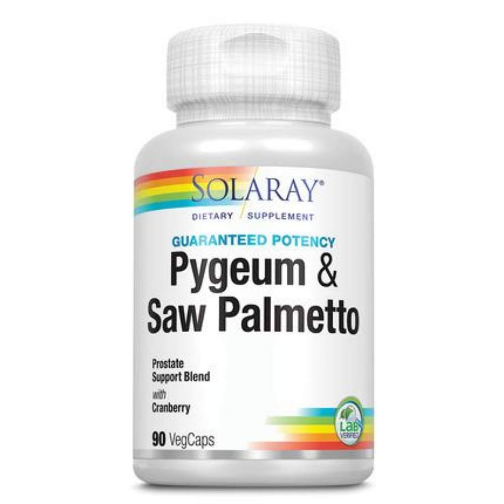 SOLARAY Pygeum and Saw Palmetto with Cranactin Supplement (90 CT)