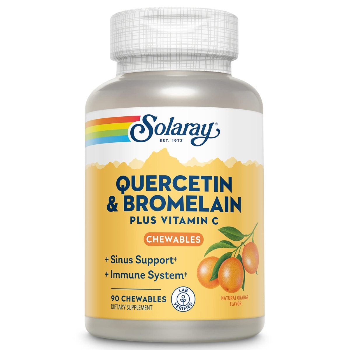 SOLARAY QBC Plex Chewables - Immune & Respiratory Health Support - 90 Chewable Tablets