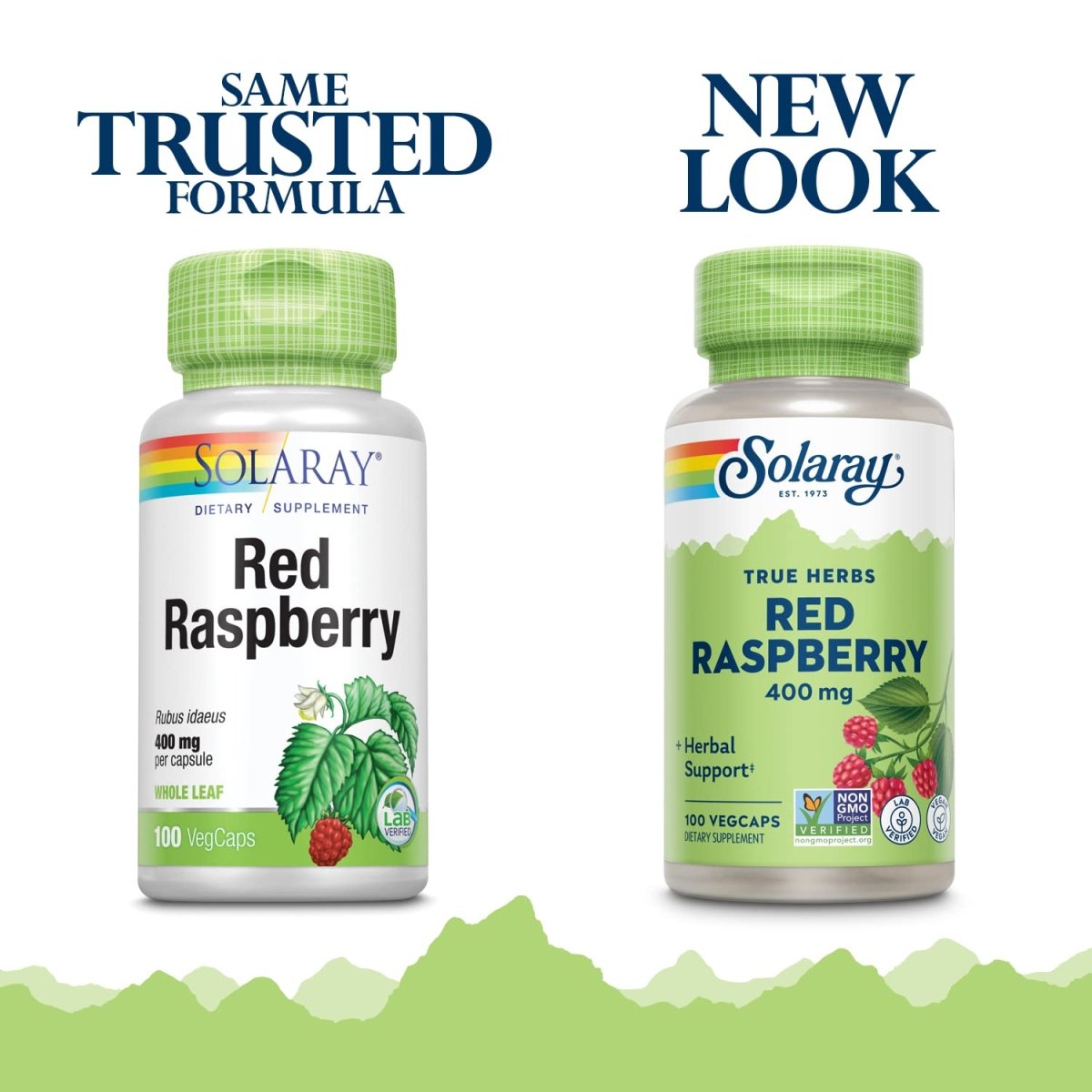 SOLARAY Red Raspberry Leaves Capsules, 400 mg | 100 Count