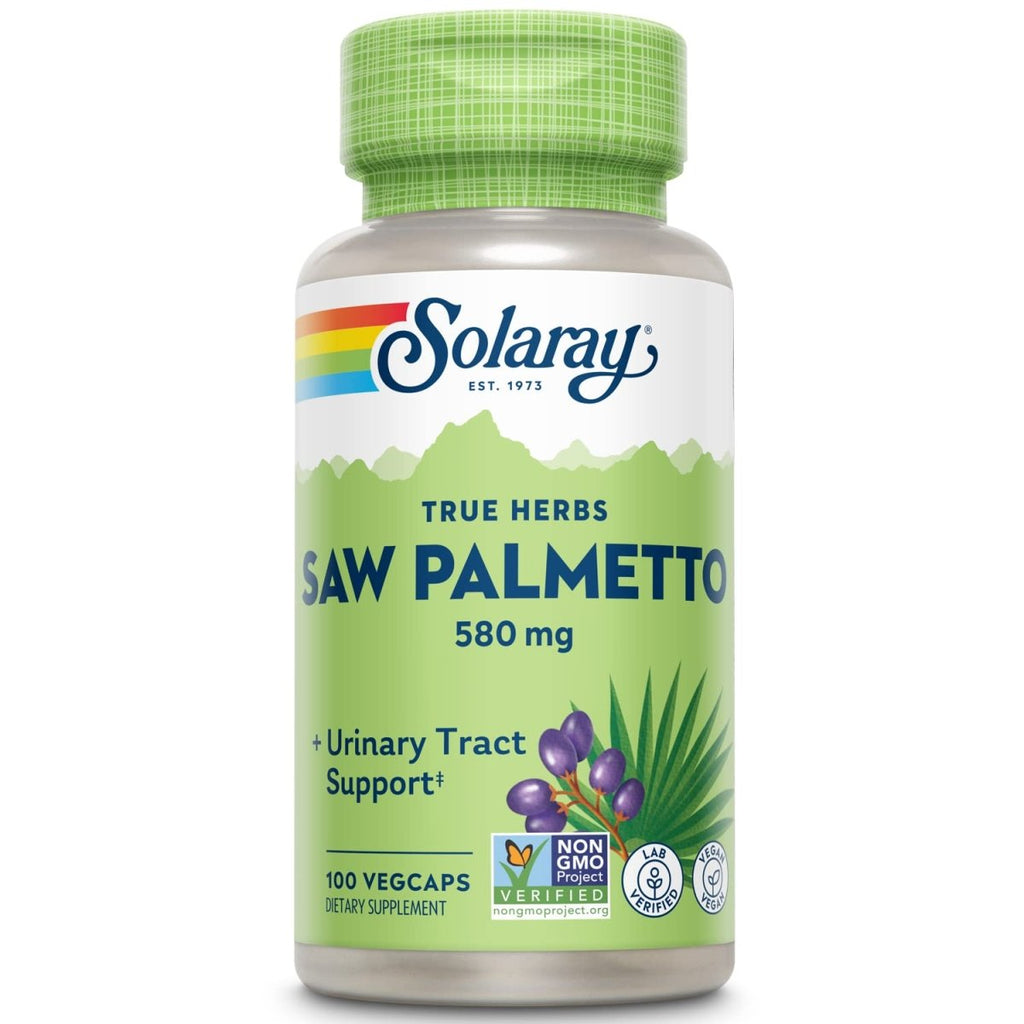Solaray Saw Palmetto 580mg 100 Vcaps  1550