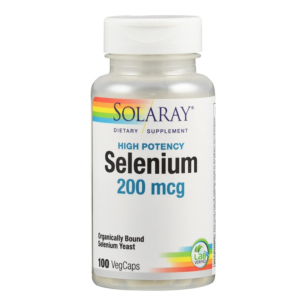 SOLARAY Selenium 200 MCG High Potency, 100 CT