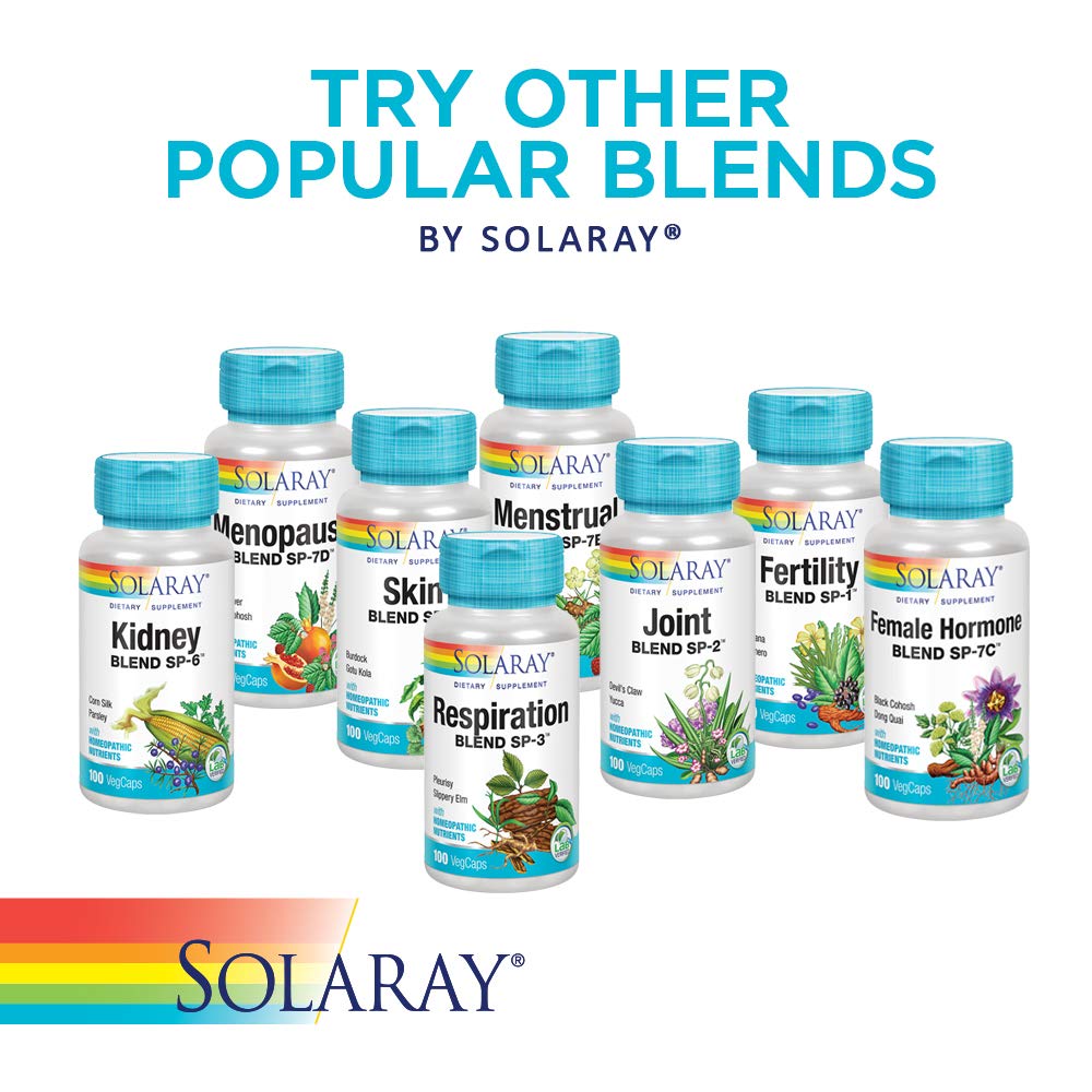 Solaray Skin Blend SP-4 | Herbal Blend w/Cell Salt Nutrients to Help Support Healthy Skin | Non-GMO, Vegan | 100 VegCaps