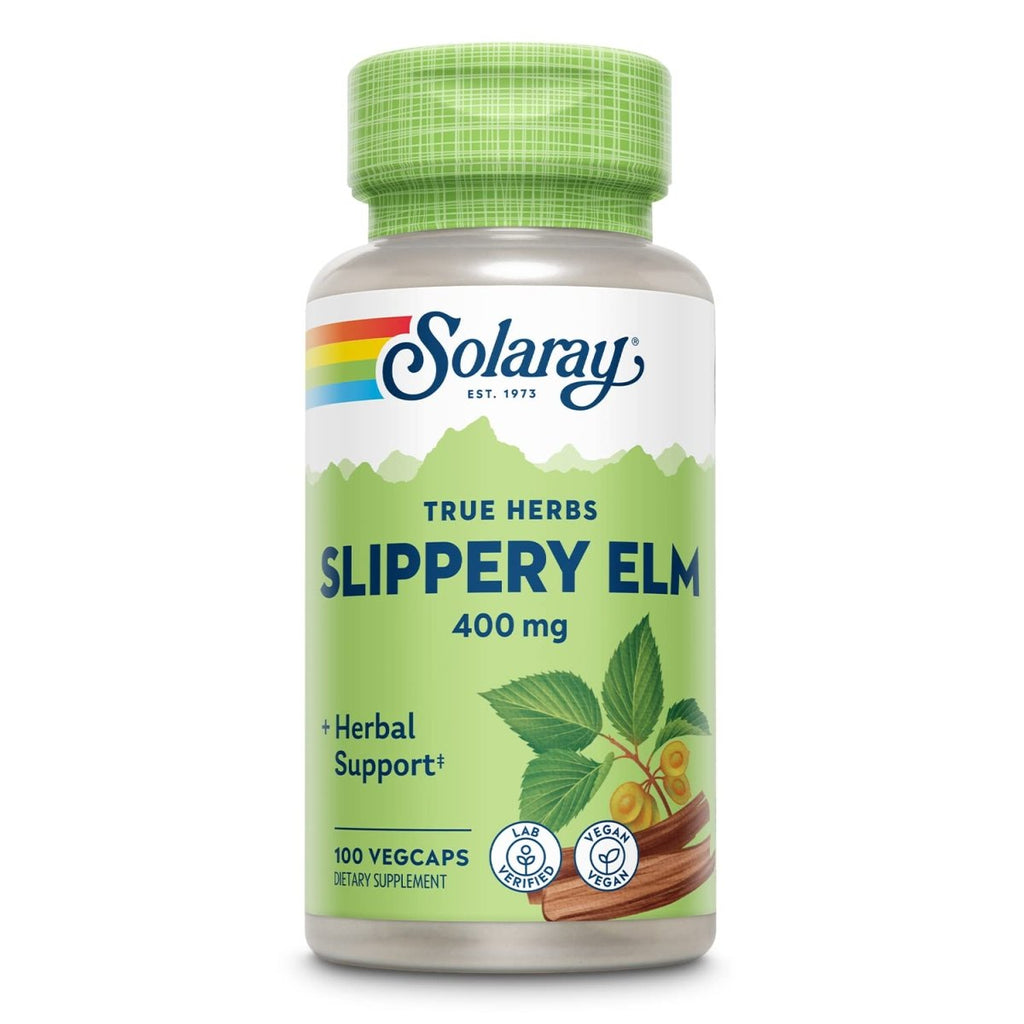 SOLARAY Slippery Elm Bark 400mg |100 VegCaps  01590